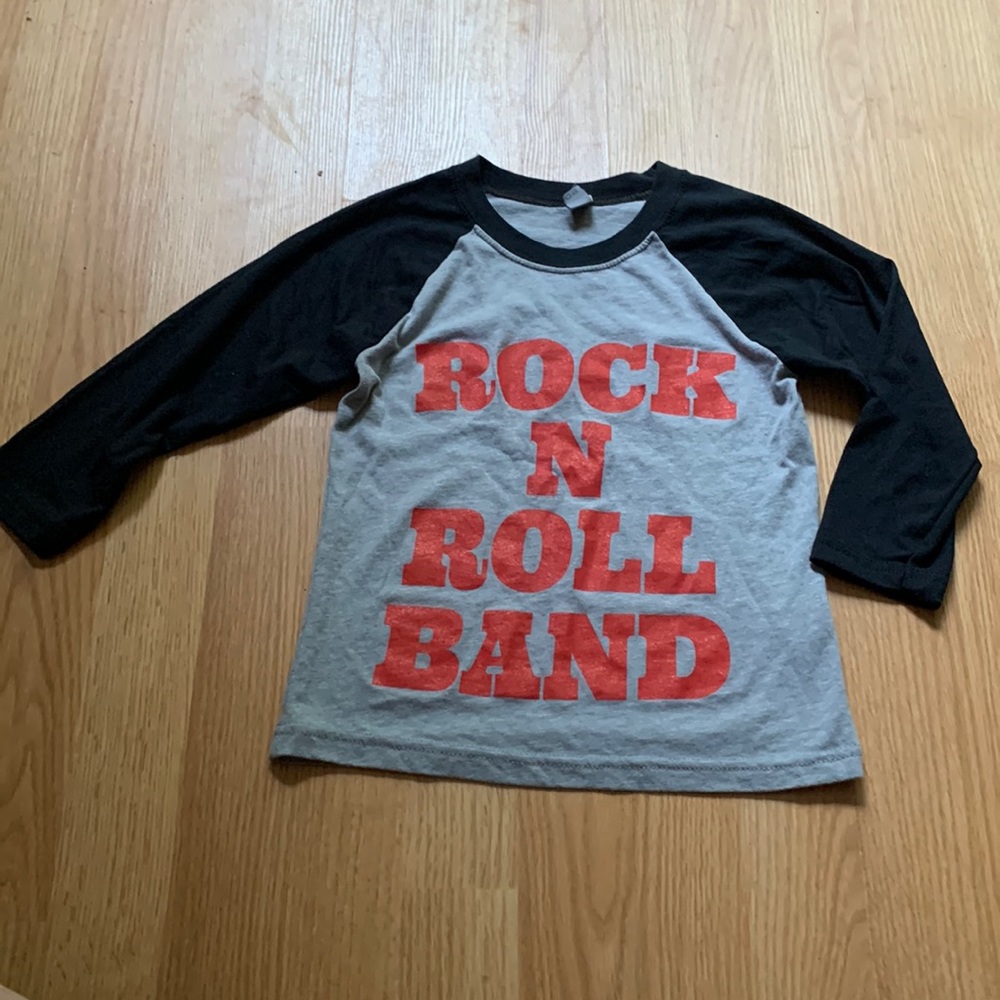 Rock N Roll baseball tee